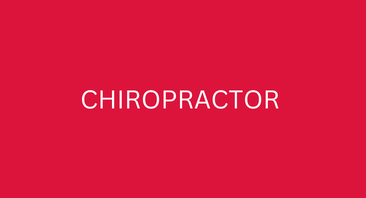 Chiropractor