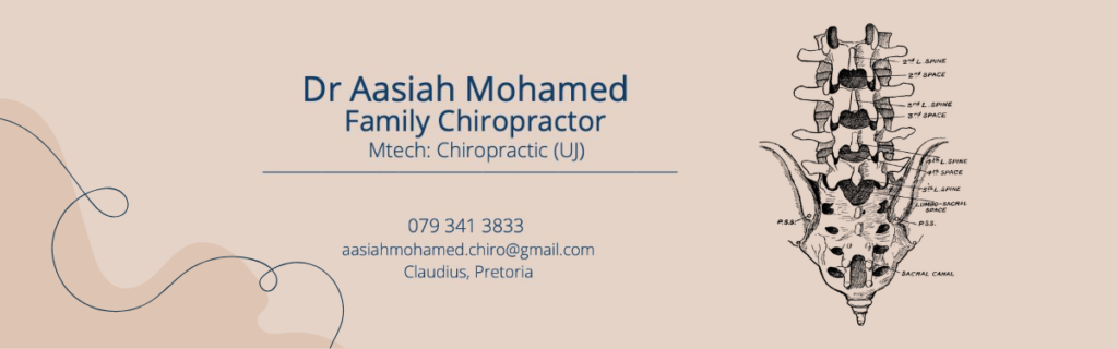 DR AASIAH MOHAMED DR AASIAH MOHAMED CHIROPRACTOR More Info